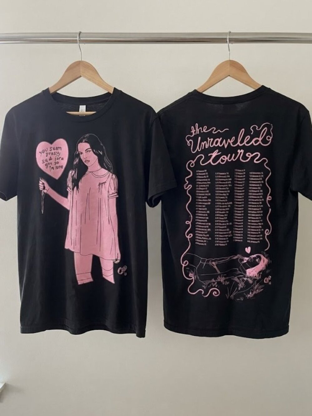 Olivia Rodrigo The Unraveled Tour 2026 T-Shirt Reprint